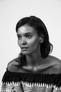 Liya Kebede designed a sweater for a Sonia Rykiel charity capsule collection.