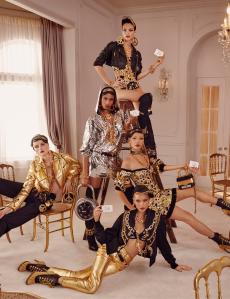 H&M X Moschino collection campaign, photographed by Steven Meisel.