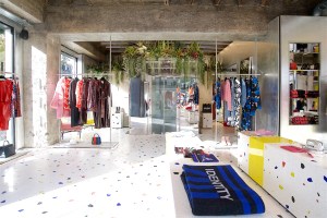 A view of the MSGM store in London.