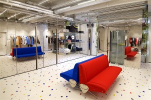 A view of the MSGM store in London.