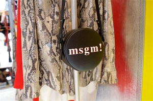 A view of the MSGM store in London.