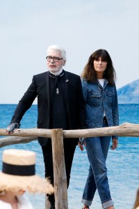 Karl Lagerfeld and Virginie Viard