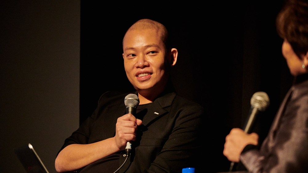 Jason Wu onstage at Los Angeles County Museum of Art