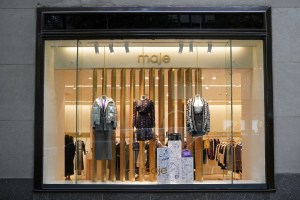 The exterior of the Maje Boutique at Rockefeller Center.