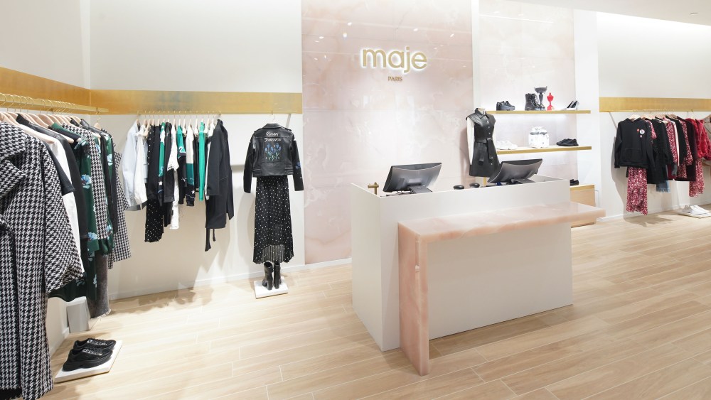 The check-out area at Maje.