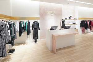 The check-out area at Maje.