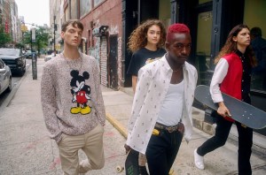 A look from the Rag & Bone x Disney Mickey Mouse collaboration.