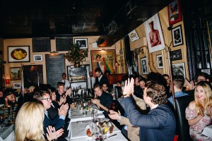 The scene at the Mr Porter Dinner.