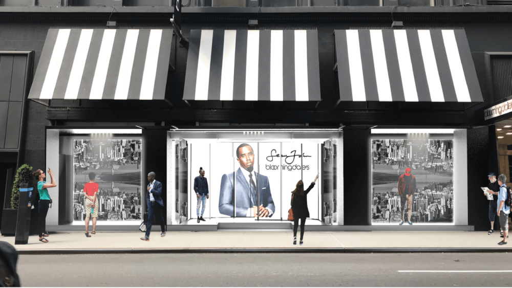 A rendering of the Sean John shop at Bloomingdale's.
