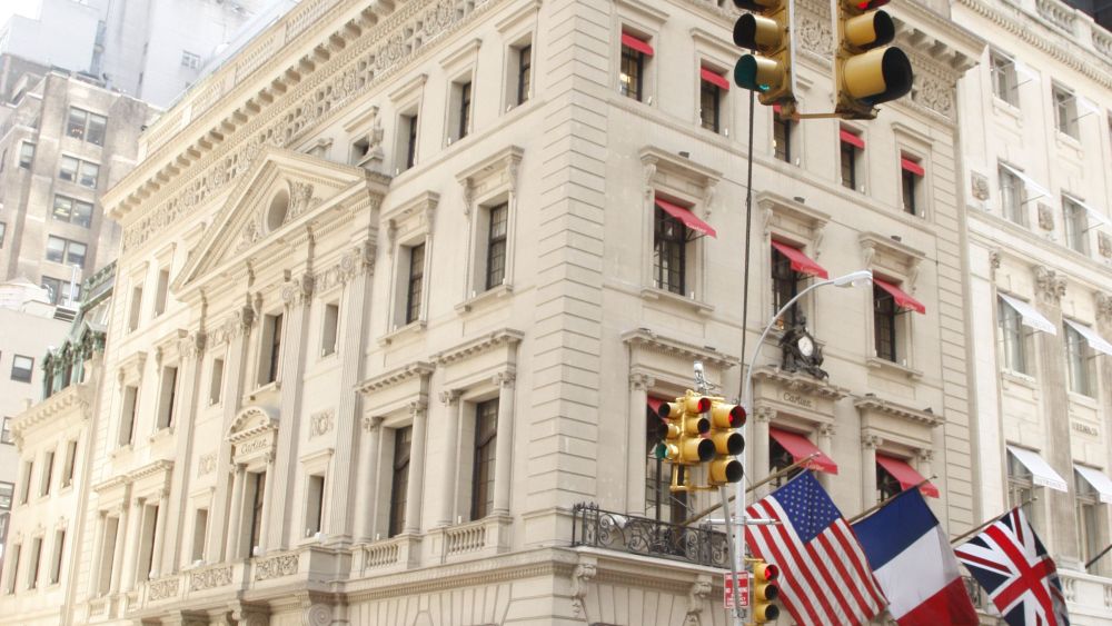 The exterior of Cartier's U.S. flagship store at 653 Fifth Aveue.Cartier Fifth Avenue, New York