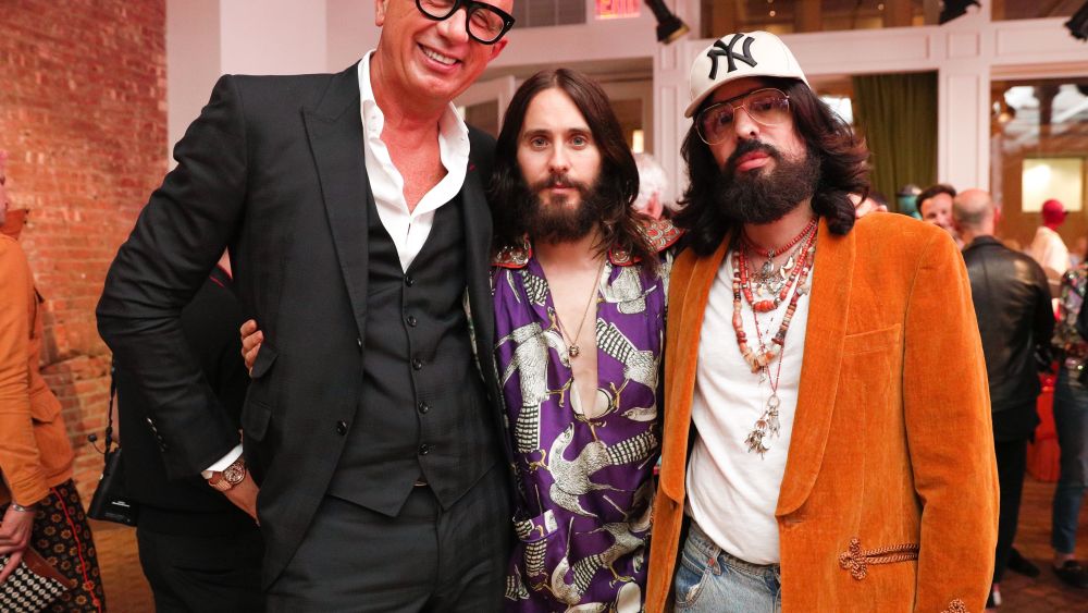 Marco Bizzarri, Jared Leto, Alessandro MicheleGucci Wooster opening, New York, USA - 05 May 2018