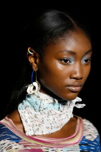 Model on the catwalkMissoni show, Detail, Spring Summer 2019, Milan Fashion Week, Italy - 22 Sep 2018