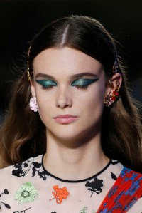 Model on the catwalkVersace show, Runway, Spring Summer 2019, Milan Fashion Week, Italy - 21 Sep 2018