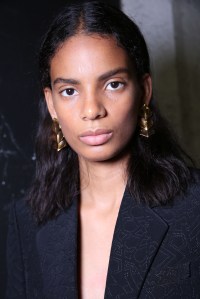 Model backstageRoberto Cavalli show, Backstage, Spring Summer 2019, Milan Fashion Week, Italy - 22 Sep 2018