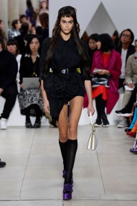 Kaia Gerber on the catwalkMiu Miu show, Runway, Spring Summer 2019, Paris Fashion Week, France - 02 Oct 2018