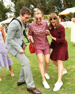 Brad Goreski, Kaley CuocoVeuve Clicquot Polo Classic, Inside, Los Angeles, USA - 06 Oct 2018