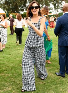 Camilla BelleVeuve Clicquot Polo Classic, Inside, Los Angeles, USA - 06 Oct 2018