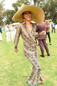 Jasmin Savoy BrownVeuve Clicquot Polo Classic, Inside, Los Angeles, USA - 06 Oct 2018