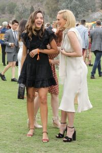 Georgie Flores, Rumer WillisVeuve Clicquot Polo Classic, Inside, Los Angeles, USA - 06 Oct 2018