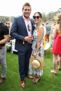 Lindsay Price, Curtis StoneVeuve Clicquot Polo Classic, Inside, Los Angeles, USA - 06 Oct 2018