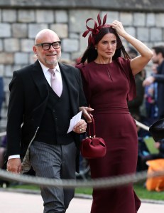 Demi MooreThe wedding of Princess Eugenie and Jack Brooksbank, Pre-Ceremony, Windsor, Berkshire, UK - 12 Oct 2018BAG BY GABRIELA HEARST