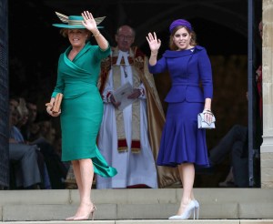 Sarah Ferguson Duchess of York and Princess BeatriceThe wedding of Princess Eugenie and Jack Brooksbank, Pre-Ceremony, Windsor, Berkshire, UK - 12 Oct 2018