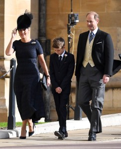 Sophie Countess of Wessex, James Viscount Severn and Prince EdwardThe wedding of Princess Eugenie and Jack Brooksbank, Pre-Ceremony, Windsor, Berkshire, UK - 12 Oct 2018