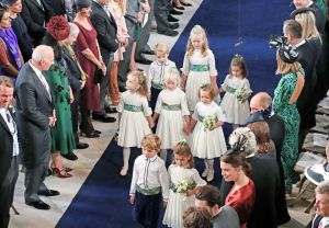 Bridesmaids and page boysThe wedding of Princess Eugenie and Jack Brooksbank, Ceremony, St George's Chapel, Windsor Castle, Berkshire, UK - 12 Oct 2018