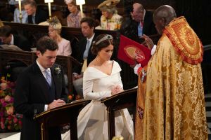 Princess Eugenie and Jack BrooksbankThe wedding of Princess Eugenie and Jack Brooksbank, Ceremony, St George's Chapel, Windsor Castle, Berkshire, UK - 12 Oct 2018