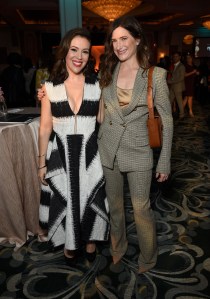 Alyssa Milano and Kathryn Hahn, attend Variety's Power of Women presented by Lifetime at The Beverly Wilshire on October 12, 2018 in Beverly Hills.Variety's Power of Women Presented by Lifetime, Inside, Los Angeles, USA - 12 Oct 2018