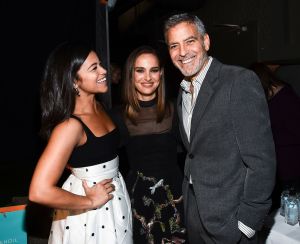 Gina Rodriguez, Natalie Portman and George Clooney attend Variety's Power of Women presented by Lifetime at The Beverly Wilshire on October 12, 2018 in Beverly Hills.Variety's Power of Women Presented by Lifetime, Inside, Los Angeles, USA - 12 Oct 2018