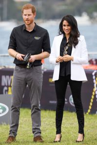 Prince Harry and Meghan Duchess of Sussex attend Invictus Games, Sydney, Jaguar Land Rover Driving Challenge, Cockatoo Island
Prince Harry and Meghan Duchess of Sussex tour of Australia - 20 Oct 2018