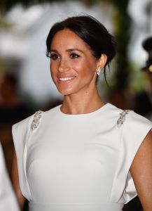 Meghan Markle Duchess of Sussex Maternity Style 2018 Theia couture