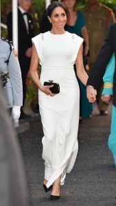 Meghan Markle Duchess of Sussex Maternity Style 2018 Theia couture