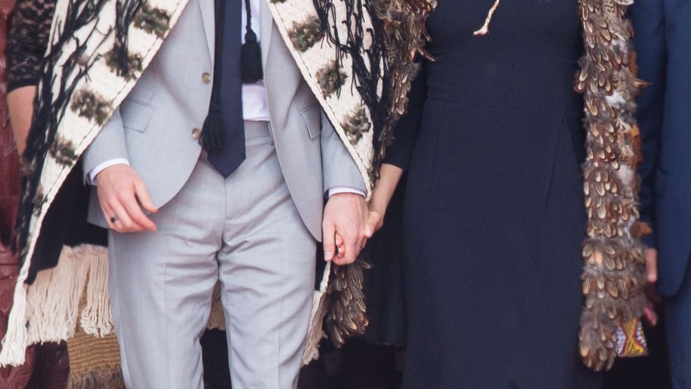Prince Harry and Meghan Duchess of Sussex visit Te Papaiouru Marae for a formal powhiri and luncheon in Rotorua, New Zealand.Prince Harry and Meghan Duchess of Sussex tour of New Zealand - 31 Oct 2018