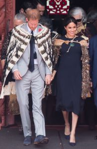 Prince Harry and Meghan Duchess of Sussex visit Te Papaiouru Marae for a formal powhiri and luncheon in Rotorua, New Zealand.Prince Harry and Meghan Duchess of Sussex tour of New Zealand - 31 Oct 2018