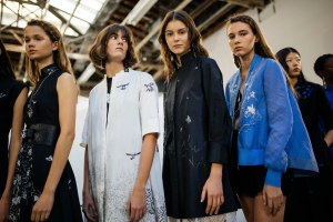 Backstage at Shiatzy Chen RTW Spring 2019