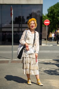 Street Style at Shanghai Fashion Week Spring 2019.
