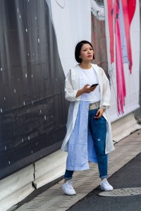Street Style at Shanghai Fashion Week Spring 2019.