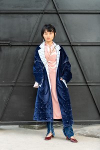 Street Style at Shanghai Fashion Week Spring 2019.