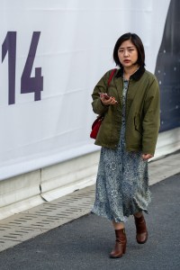 Street Style at Shanghai Fashion Week Spring 2019.
