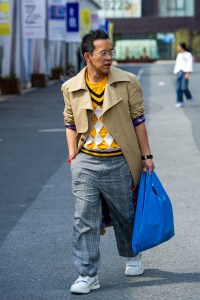 Street Style at Shanghai Fashion Week Spring 2019.