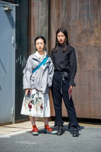 Street Style at Shanghai Fashion Week Spring 2019.