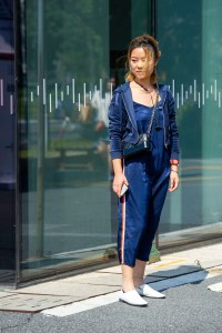 Street Style at Shanghai Fashion Week Spring 2019.