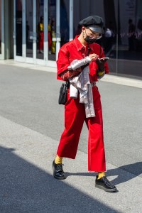 Street Style at Shanghai Fashion Week Spring 2019.