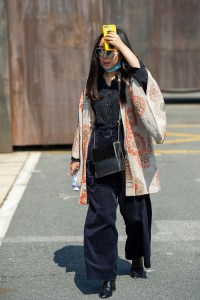 Street Style at Shanghai Fashion Week Spring 2019.