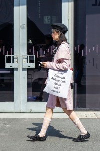 Street Style at Shanghai Fashion Week Spring 2019.