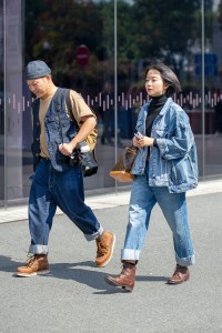 Street Style at Shanghai Fashion Week Spring 2019.