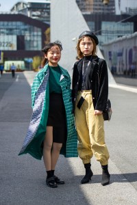 Street Style at Shanghai Fashion Week Spring 2019.