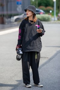 Street Style at Shanghai Fashion Week Spring 2019.